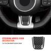 Kohlefaser-Lenkrad-Kinn-Dekorationsaufkleber 6-farbiges Innenzubehör-Kit für Fiat 500/ABARTH 2020-2023