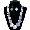 JMXD-Exaggerated Popular Natural Shell Bead Pearl Necklace Women's Handwoven Necklace Collarbone Chain Clothing Accessories