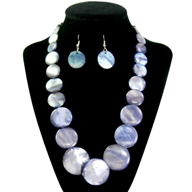 JMXD-Exaggerated Popular Natural Shell Bead Pearl Necklace Women's Handwoven Necklace Collarbone Chain Clothing Accessories