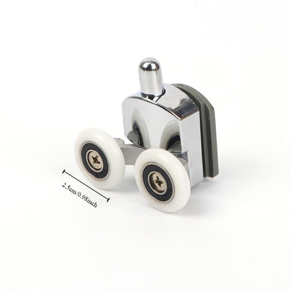 Aluminum Zinc Zinc Alloy Sliding Door Rollers 23/25mm Replacement Rollers Door Wheels  Bathroom Installation