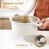 SENSARTE 20cm Deep Two-Handled Pot, Tabletop Pot, Curry Pot, Gas Compatible, with Lid, Non-Stick, Easy To Clean, Perfect for Hot Pot Dishes, Sukiyaki,