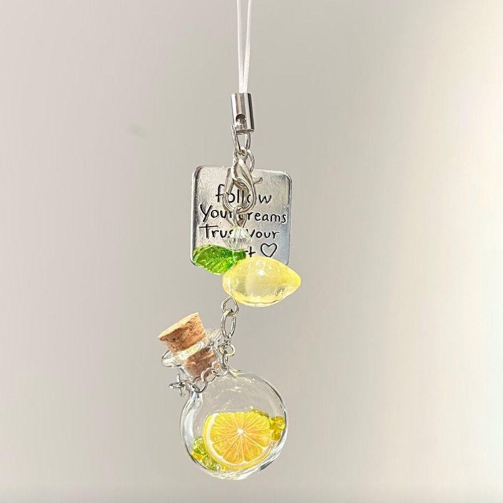 Bag Decorative Wind Chime Pendant Star Wishing Bottle Mobile Phone Lanyard  Jewelry Accessories