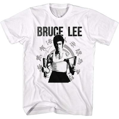 A&E Designs Bruce Lee Shirt Numchucks T-Shirt