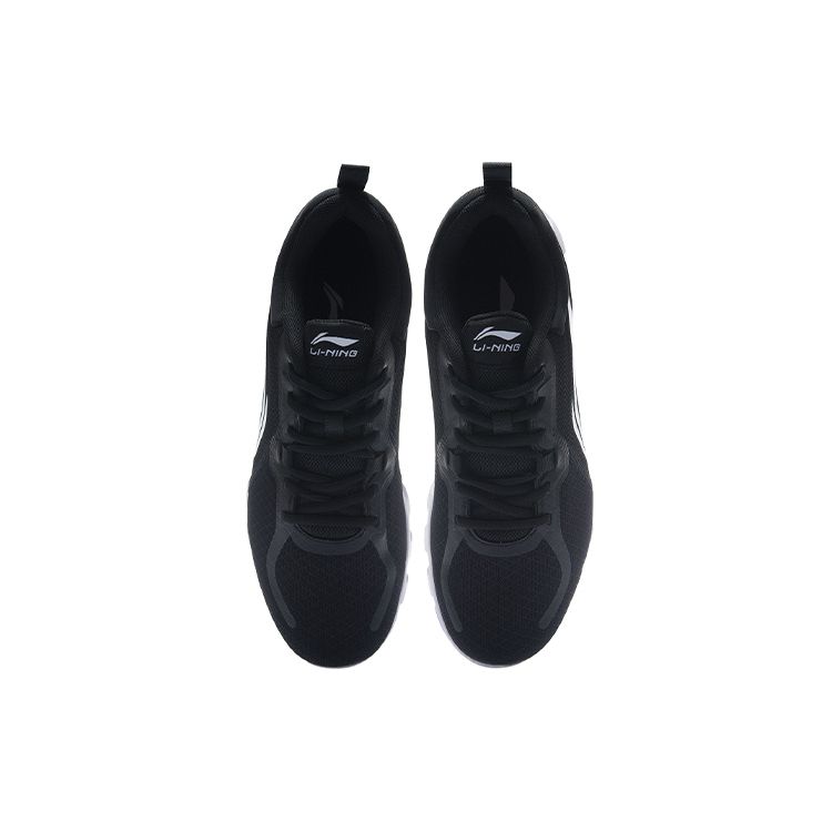 Li Ning Shock Absorption Low Top Running Shoes Men Sneakers Black ARHR203-6