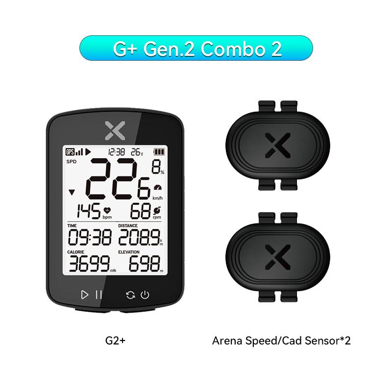 XOSS G2+ GPS Ciclocomputador G Plus Odómetro de Bicicleta G+ Gen.2 Velocímetro Inalámbrico Rastreador Bluetooth Impermeable Bicicleta de Carretera MTB