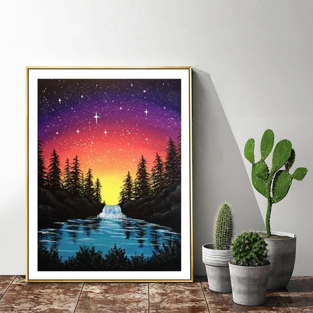 Diamont Scenery Diamond 5d Painting Painting Cross Stitch Kit Diamond Painting Full Drill Round