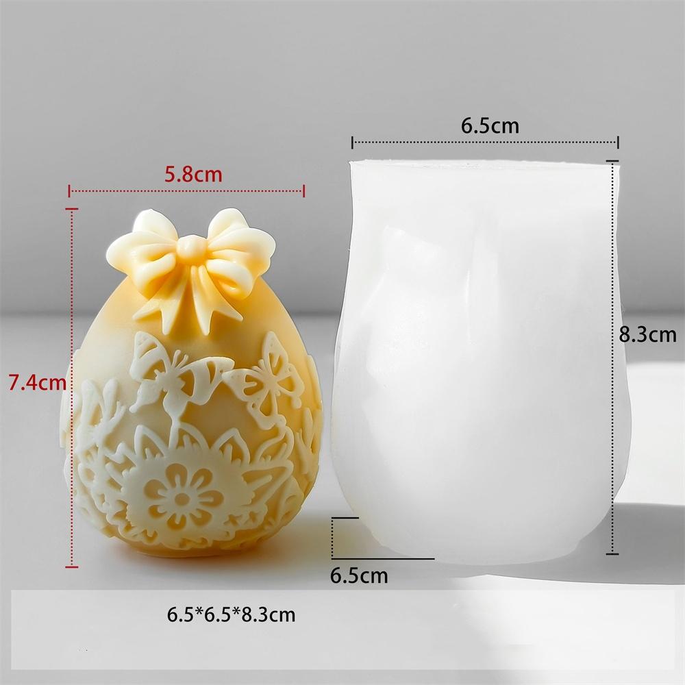 3D Easter Egg Bunny Candle Silicone Mold DIY Rabbit Decoration Plaster Drop Glue Mold Handmade Soap Aromatherapy Handmade Gifts