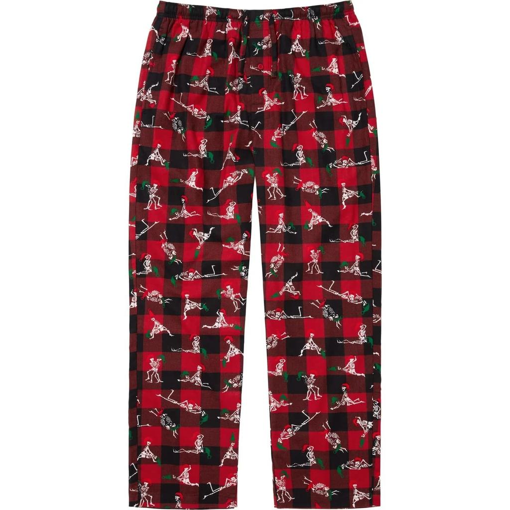 Supreme Hanes Holiday Pajama Set Plaid