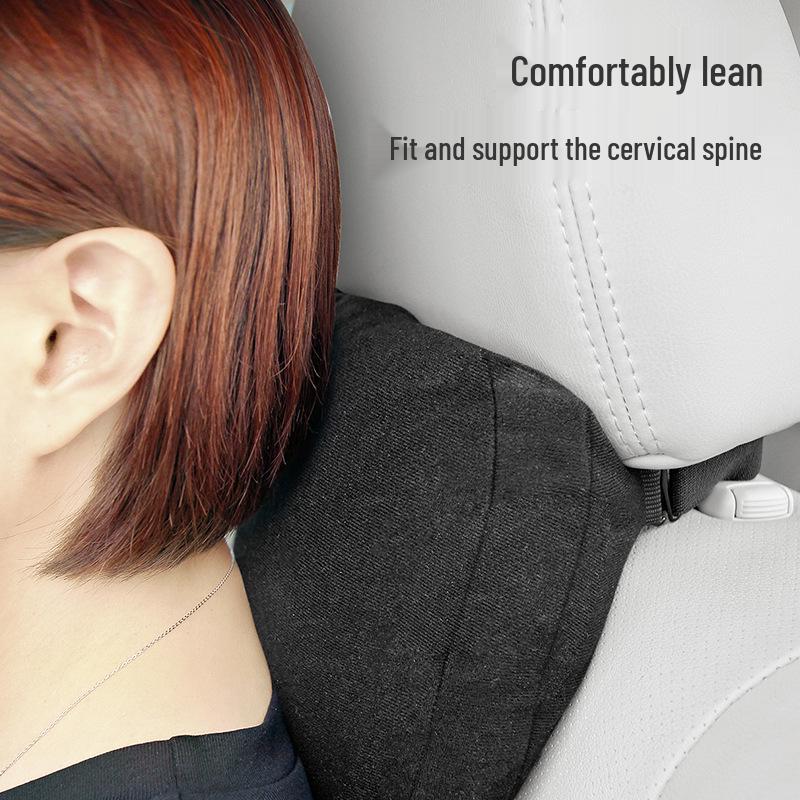 Mercedes-Benz Maybach S-Class Neck Pillow: Perforated Suede, Breathable Lumbar Support Headrest Cushion for Rear Seats