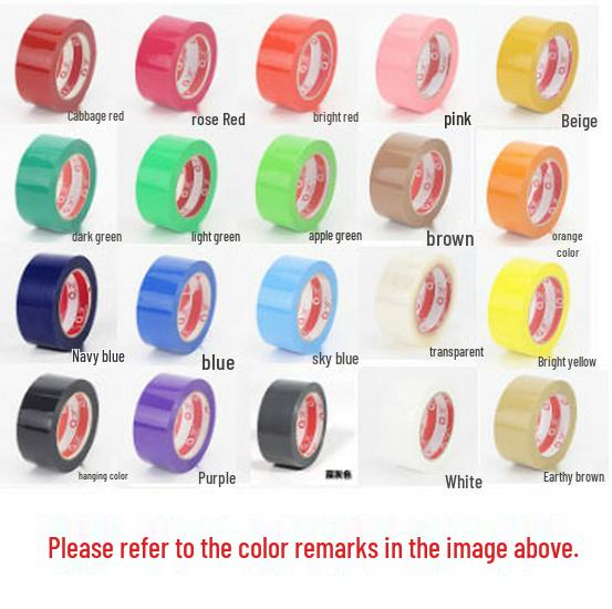 Large Decorative Colored Adhesive Transparent Packing Tape for Sealing and Packaging