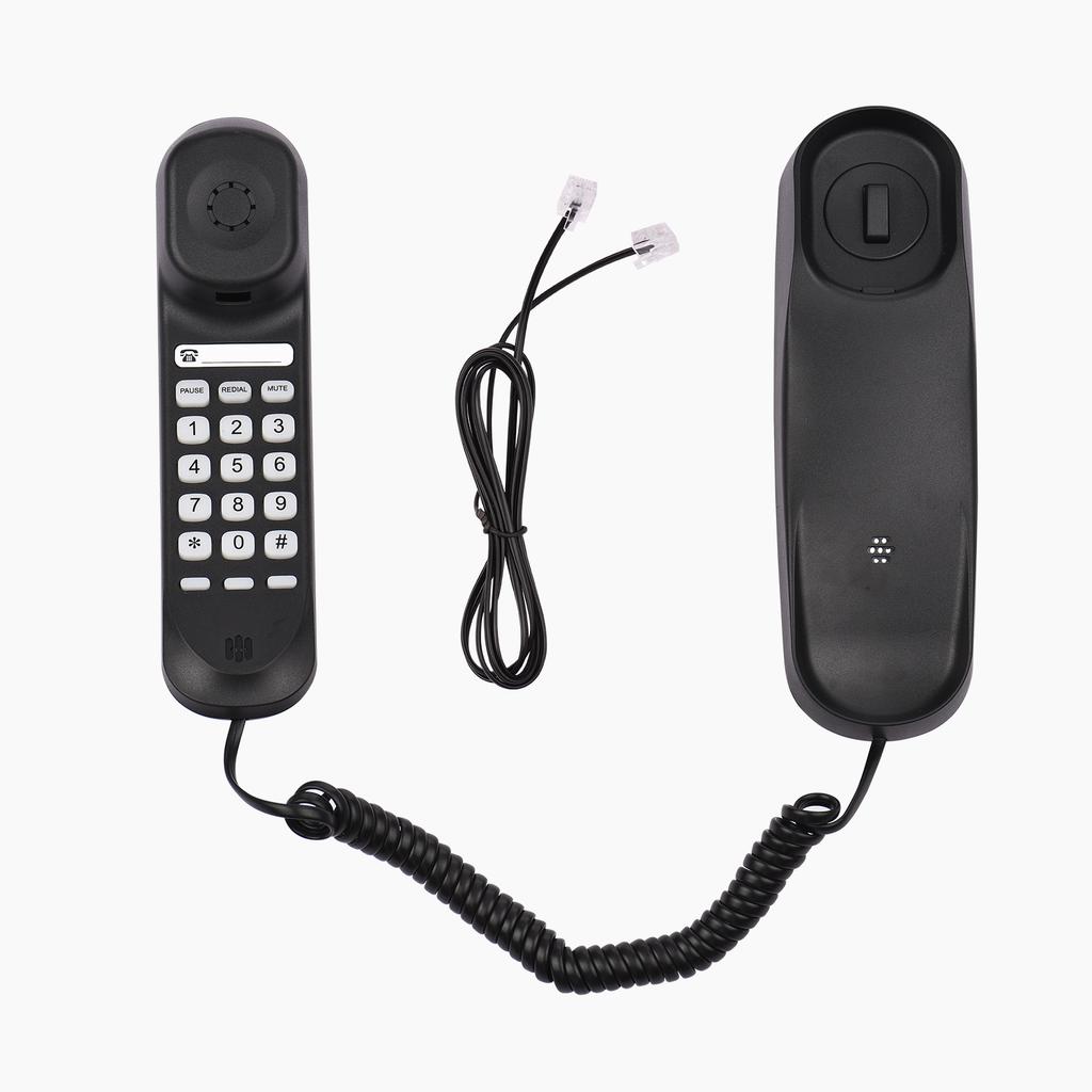 Desktop Corded Landline Phone Fixed Telephone Wall Mountable Supports MuteCelsius PauseCelsiusRedial Functions for Home Hotel Bank Call Ce