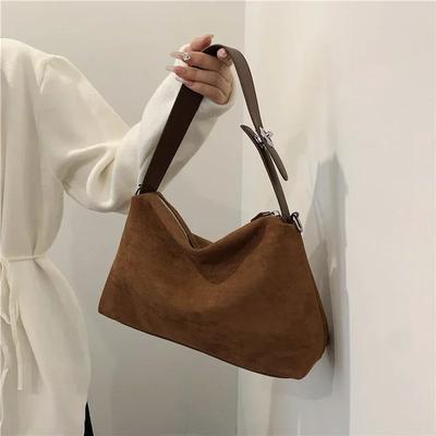 Retro Women's Shoulder Bags High Quality Zipper  New Simplicity Fashion Suede Ladies Crossbody Bags