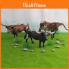 Farm Animal Pvc Model Texas Longhorn Bull Collectors Figurine For Educational Display