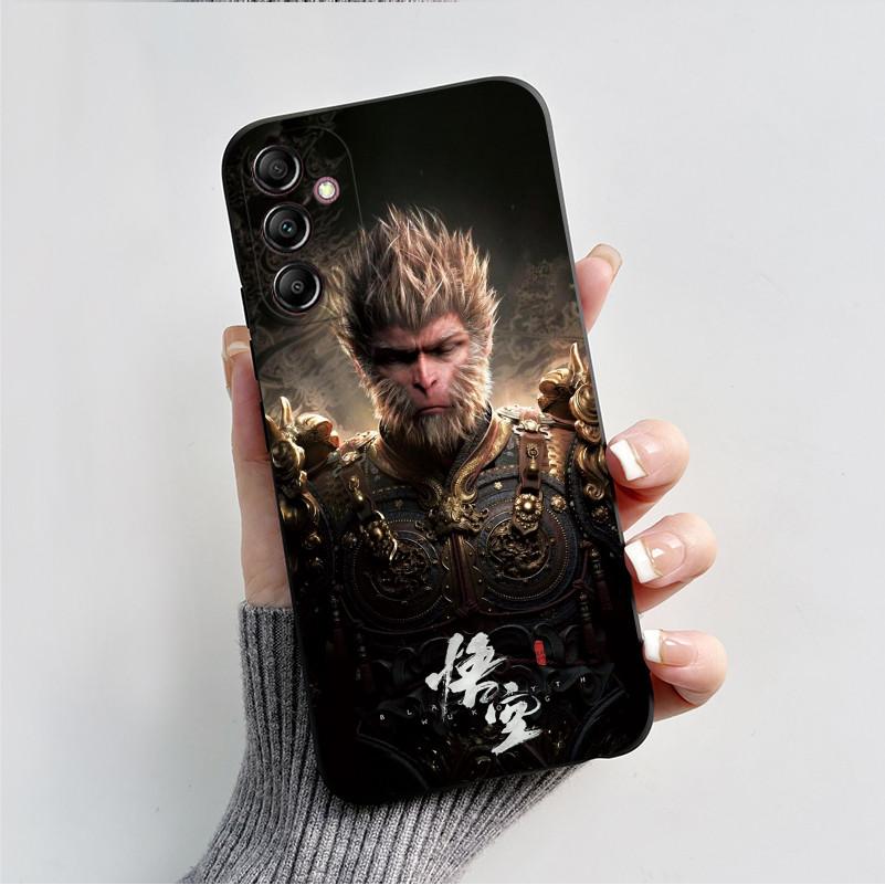 For Samsung A14 Case Galaxy A14 5G Cover SM-A145F A145M SM-A146B Luxury Fashion Black Silicone Phone Case Shockproof Back Cover