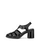 ECCO Sculpted LX 55 Genuine Leather Women's Strap Heel Sandals, Black, Size 24.5 Cm, 3E