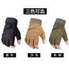 Men Half Finger Gloves Microfiber Sport Gloves For Outdoor Riding Fishing Hiking Training Skiing