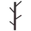 Punch Free Wall Mounted Coat Rack Towel Hanger Tree Branch Shaped Hat Rack for Living Room(Brown 4