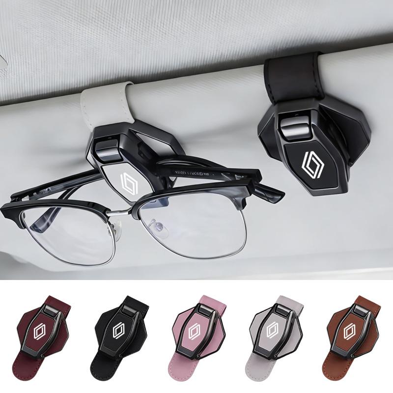 Car headrests, magnetic leather eyeglass holders, ticket holders, etc For Renault Clio Laguna 2 Megane 2 3 Duster Logan Captur