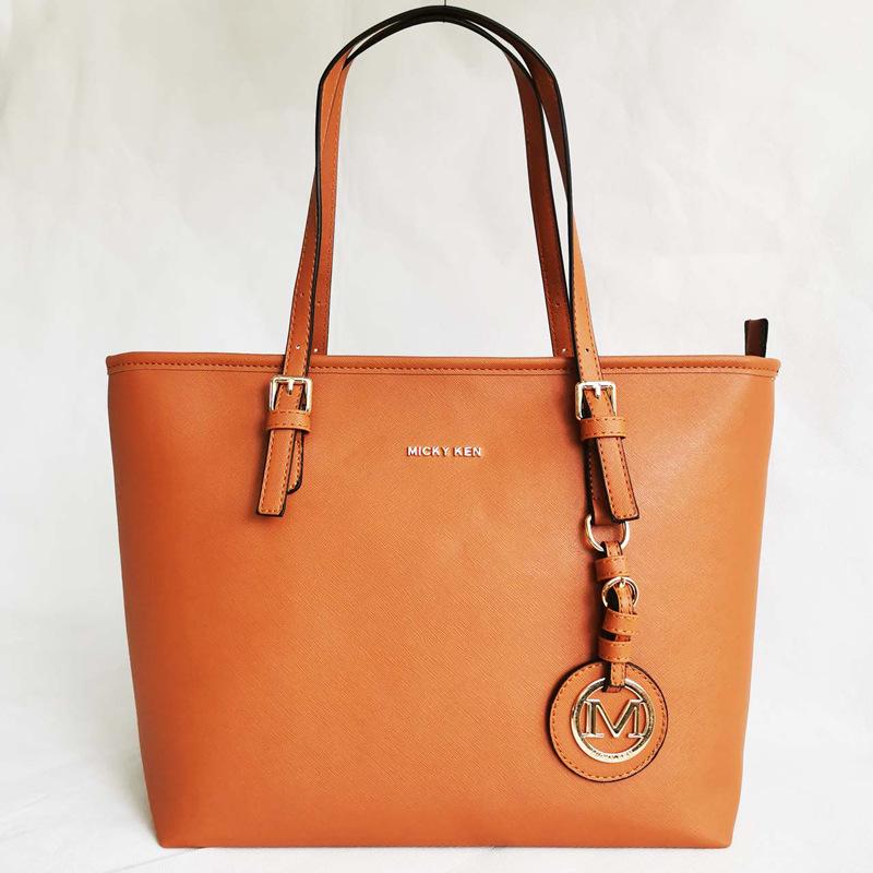 Damen Trendtaschen: Beliebte europäische & amerikanische Mode Schulterhandtaschen aus genarbtem Leder