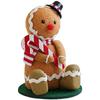 Christmas Spiced Cookie Man Plush Foam Figurine for Festive Decoration Suitable for Holiday Desktop and Shelf Use