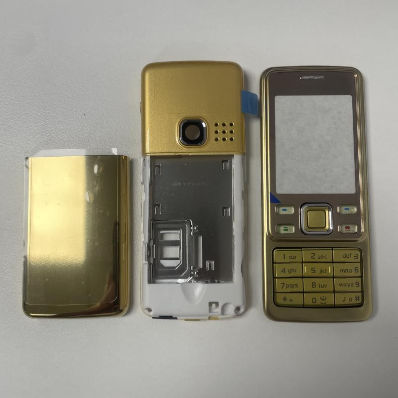 For Nokia 6300 Full Complete Mobile Phone Housing Cover Frame Battery Back cover English Keypad