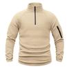 Men's Tactical Fleece Pullover - European & American Style Warm Stand-up Collar for Autumn & Winter.