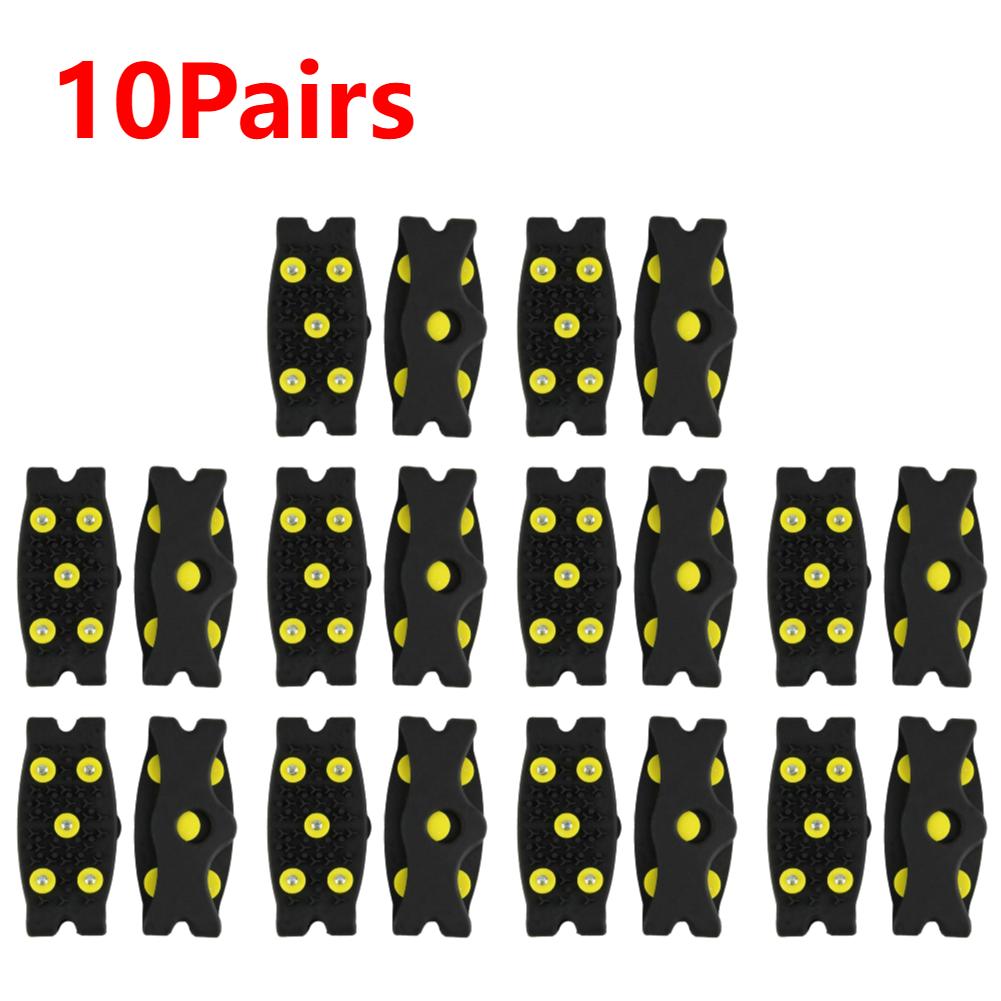5 Stud Climbing Crampons Anti Slip Gripper Unisex Shoe Spikes Lightweight Foldable Extreme Mountain Climbing Traction Gear