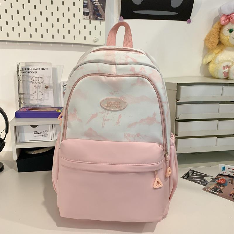 Ink travel backpack women s new fashion women s backpack casual waterproof Oxford cloth travel bag travel schoolbag