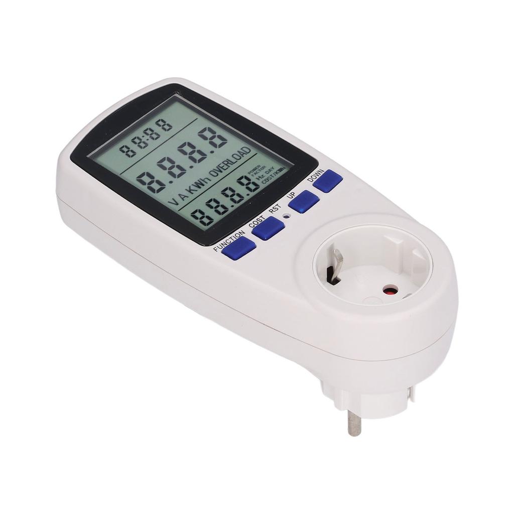 Multifunctional Power Meter Digital Voltage Current Tester Monitor EU Plug 230V AC
