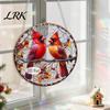Decorative Chains for Hanging Ornaments Christmas Acrylic Window Decor, 2D Holographic Stained Glass Art Indoor Festive Atmosphere Decor Ornament with