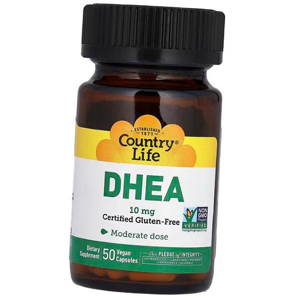 DHEA, Dehydroepiandrosterone, DHEA 10, Country Life  50 Vegcaps (72124024)