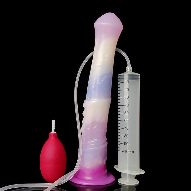 YOCY Realistic Horse Dildo Ejaculating Fantasy Long Animal Penis Silicone Anal Dildos For Masturbator Sex Toy For Women