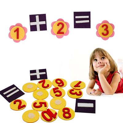 Kindergarten Early Education Montessori Felt Counting Math Toys Children's Intelligence Development Tools