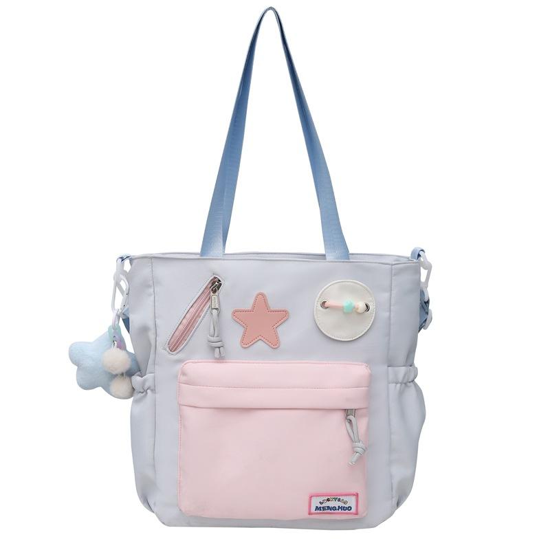 Japanese Tote Bag Fashionable Large Capacity Junior High School Students High School Students Carry Hand-held Tutoring Bags for Class