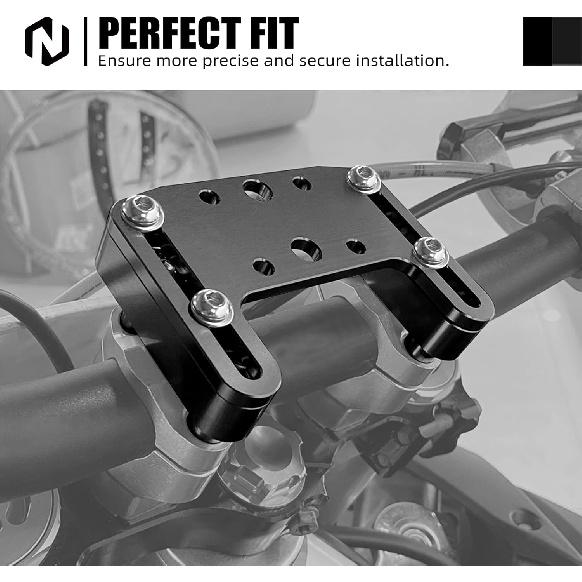 NICECNC GPS Stout Mount Top Bar Clamp Handlebar Compatible with KTM 125-530 SX/SX-F/EXC/EXC TPI/EXC-F/XC/XC-F/XC-W/XC-W TPI/XCF-W 2004-2023 690