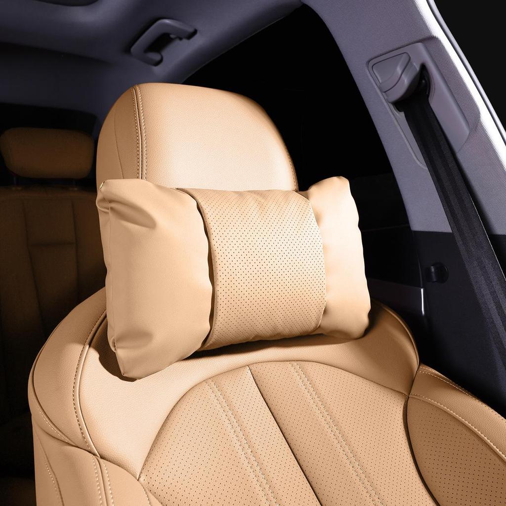 Leather Headrest Cover for Buick GL8, Encore Plus, Lingshang E5, Avia, Regal, Lu Zun, Angke Qi, and Century