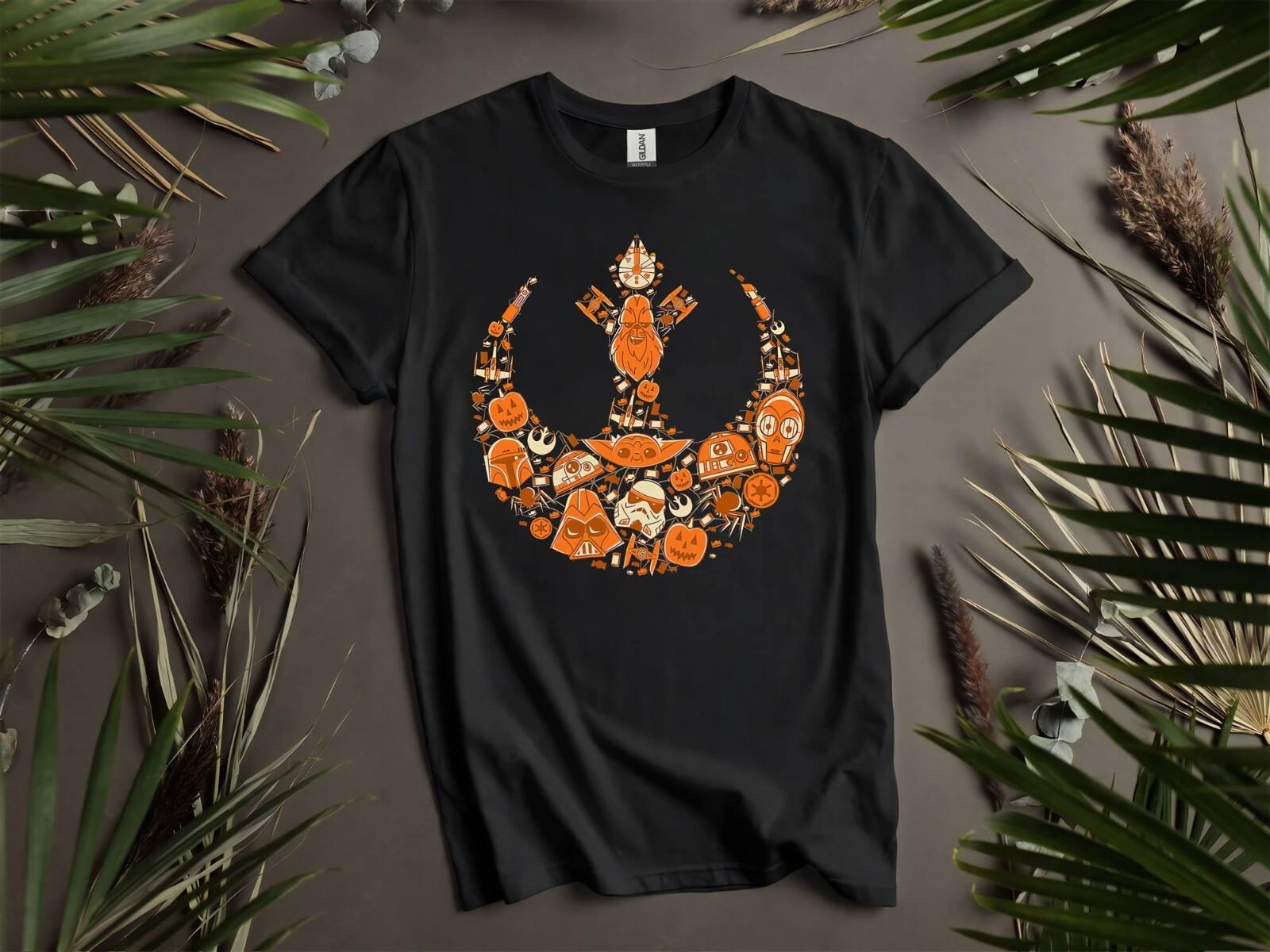Rebel Alliance Pumpkins Halloween T-Shirt Mens Womens Tees Top T Shirt Mens Womens Tees Top Men Women Unisex Tshirt K612 S