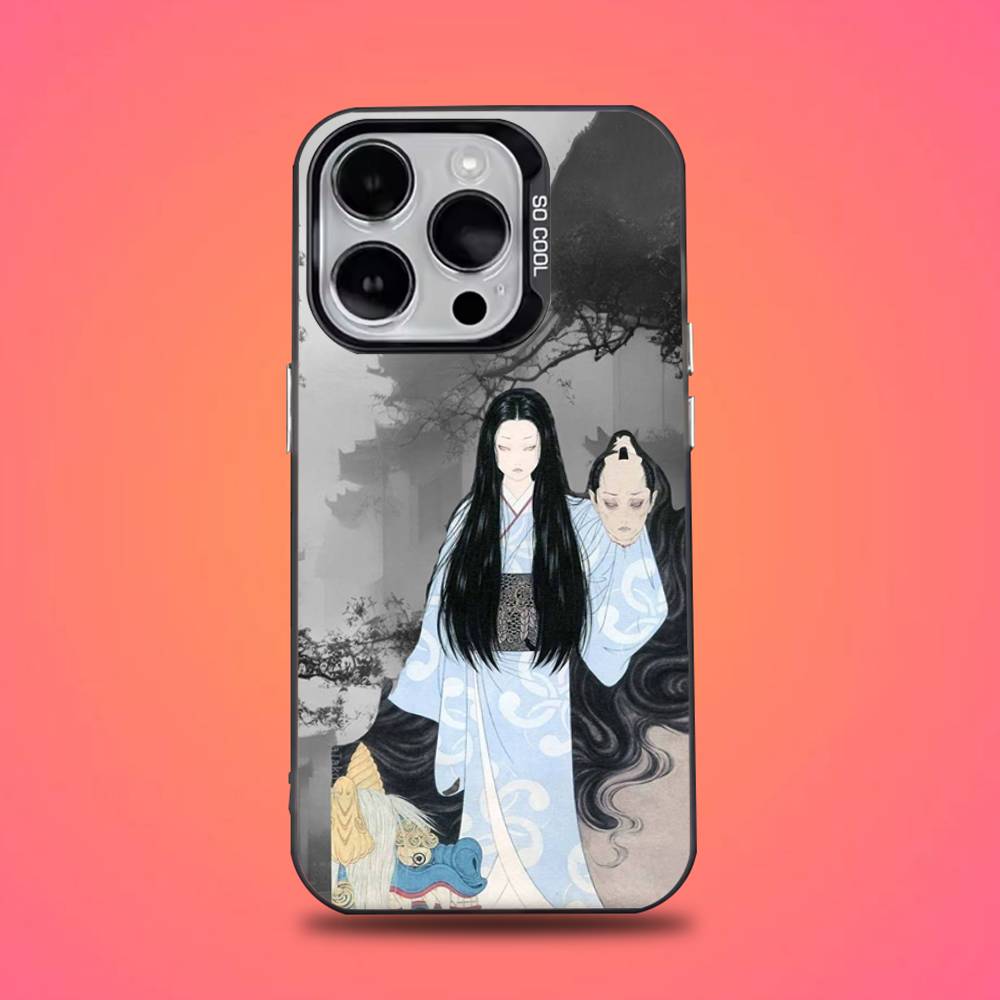 

Japan Style Ukiyo-e New Phone Case For iPhone 11,12,13,14,15,16,17,Pro,Max,Plus,E,Air,Mini IMD Matte Black iPhone17Promax