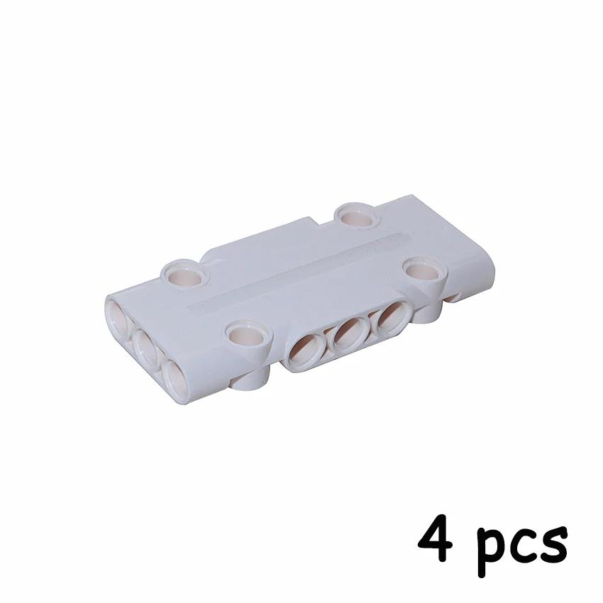 Non-Toxic Moc Building Blocks Bricks 4Pcs Techncial Flat Panel Plate 7X3X1 Assembles Diy Car Toys Parts Compatible With 71709 Panels