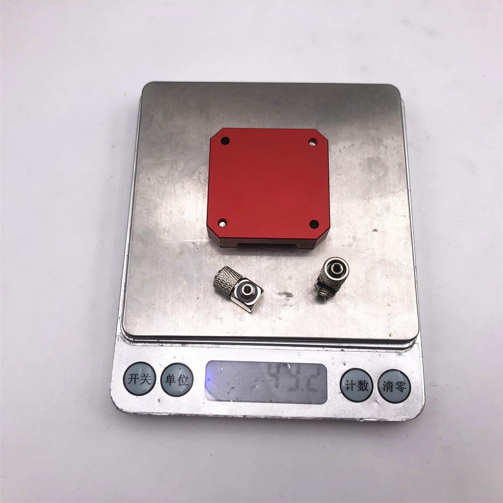 Funssor Nema17/NEMA14 Flachschrittmotor Wasserkühlungsplatte aus CNC-gefrästem Aluminium für 3D-Druckermotoren