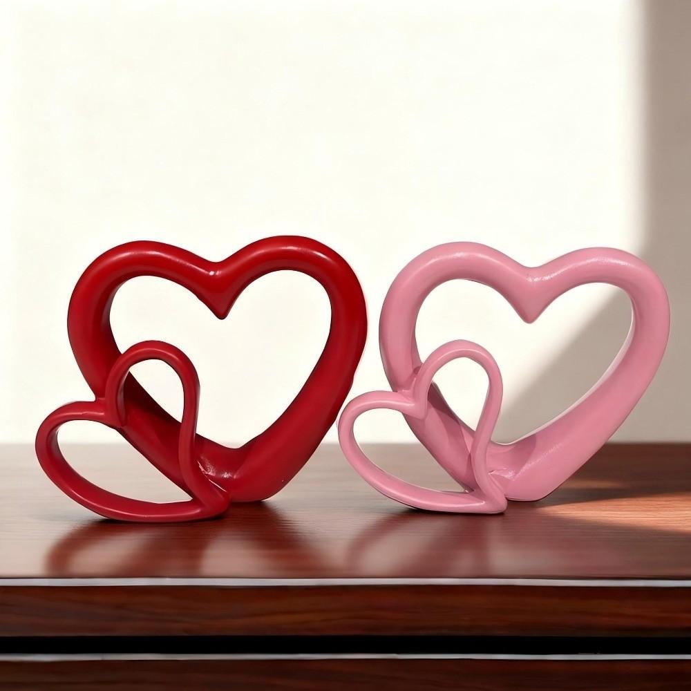 Decoration Valentine's Day Love Ornament Handicraft Heart Miniature Ornaments  Desk Decor