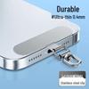 Ultra-thin 360° Rotating Stainless Steel Phone Lanyard Clip with Anti-Lost Universal Back Sticker