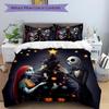 3Pcs Christmas Nightmare Before Christmas Bedding Set Quilt Cover Pillowcase Home Christmas Xmas Halloween Gift 1 Duvet Cover 2 Pillowcase S921536