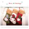 Knitted Christmas Stockings Socks Snacks Container Hanging Pendant Home Showcase Xmas Tree Hanger Elastic Goodie Bag Holder