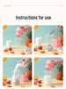 USB Rechargeable Portable Juicer Cup with Six-Leaf Blade for Travel & Outdoor Use