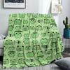 1 Stück Süße Frosch Flanelldecke, 2D Bedruckte Cartoon Überwurfdecke, Ganzjahres-Urlaubsgeschenk, Weiche Warme Fleece-Decke für Schlafzimmer