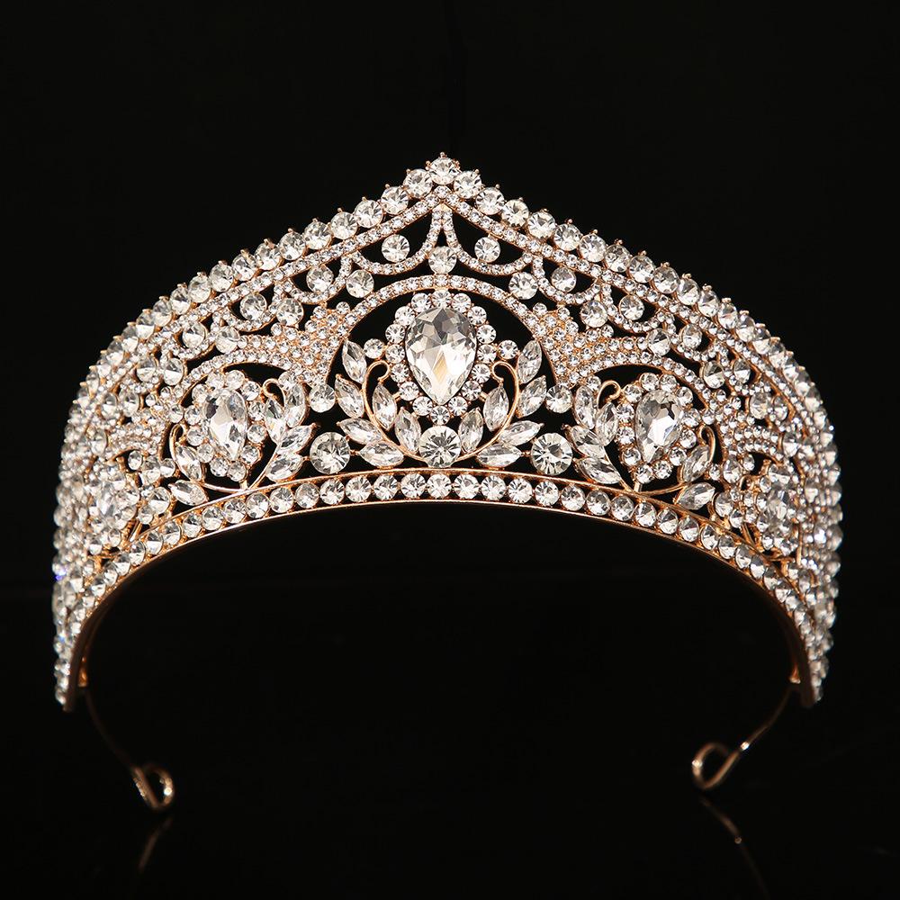Bride Wedding Tiara Miss World Coronation Tiara Accessories Wedding Dress Temperament Headband Hair Accessories