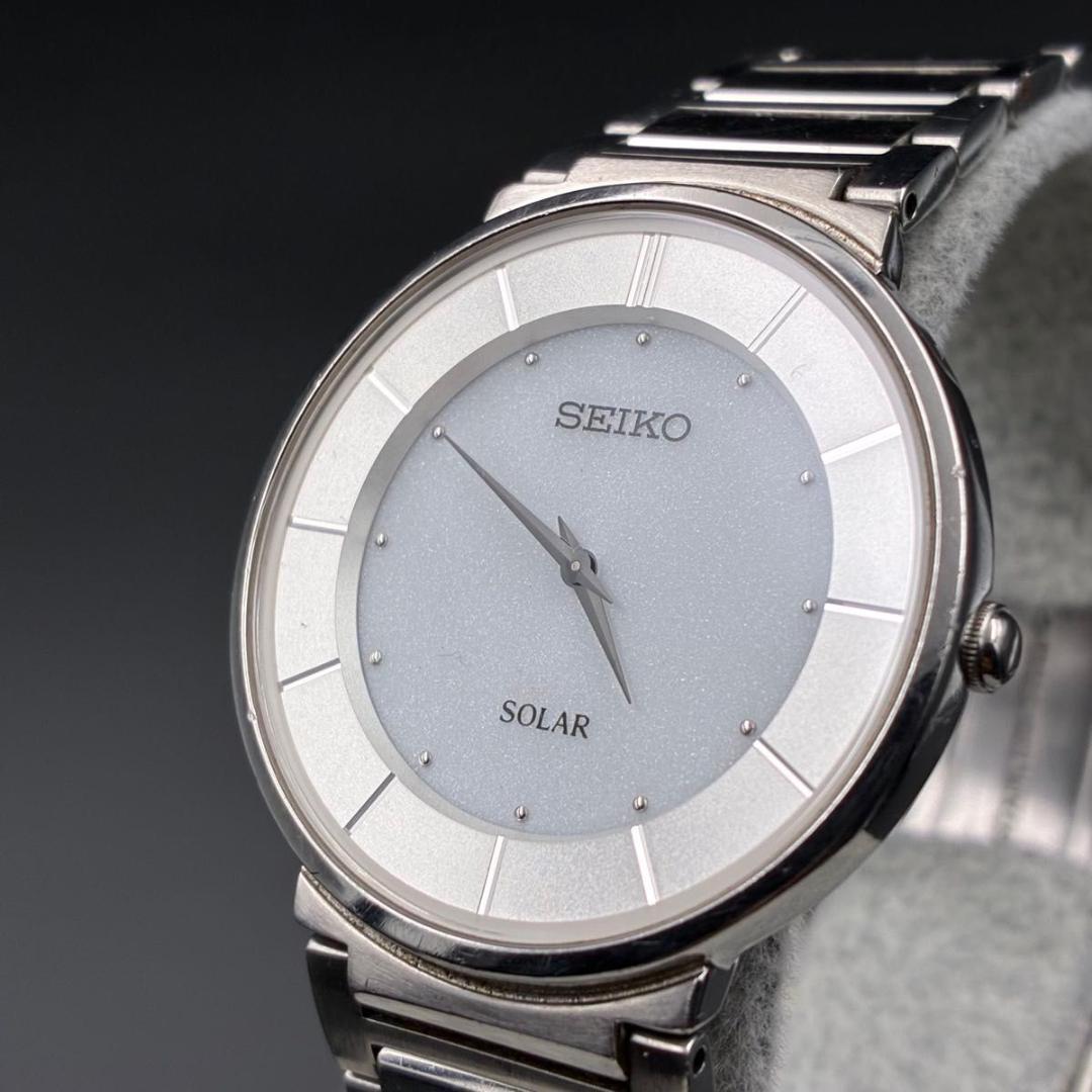 

[USED] SEIKO V110-0BB0 Solar Round Silver