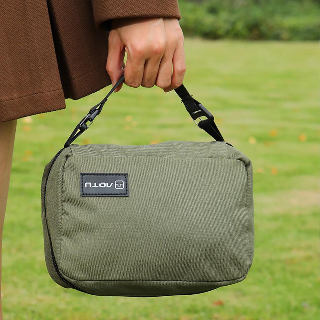 1pc-Hanging Toiletry Bag, Waterproof Makeup Bag, Travel Toiletries, Makeup Toilet, Foldable Storage Bag