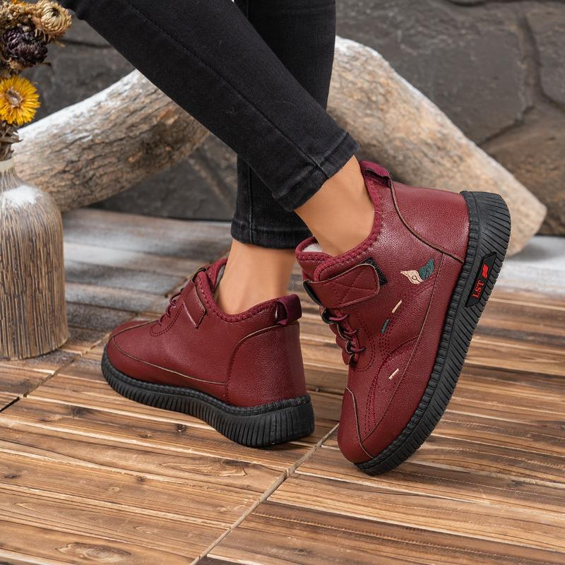 Winter middle-aged mother cotton shoes women's boots soft-soled warm snow boots non-slip warm cotton shoes